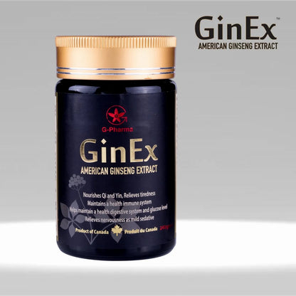 GinEx® 西洋蔘黑膏滋 (純膏劑-240g)G-Pharma Canada（Adaptogen Pharma Corporation)